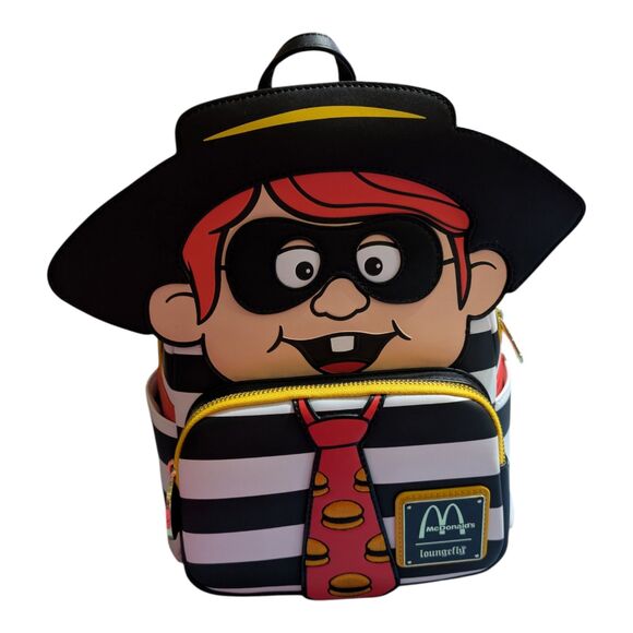 Loungefly Handbags - Loungefly McDonald’s Hamburglar Mini Backpack NWT Licensed McDonalds Bag